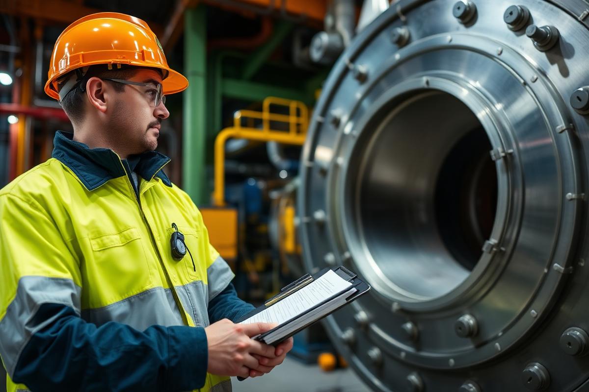Inspeção técnica industrial